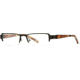 Cutter &amp; Buck CB Prestige SECB PRES00 Eyeglass Frames - Black Amber SECB PRES005040 BK