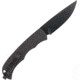 Cyclone Hidden Release Fixed Blade, 3, OTF Plain Black, TiCN D2 Steel Blade, 4 Black Aluminum Handle