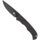 Cyclone Hidden Release Fixed Blade, 3, OTF Plain Black, TiCN D2 Steel Blade, 4 Black Aluminum Handle