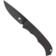 CobraTec Knives Cyclone Hidden Release OTF Automatic Folding Knife, 3in, Black TiCN D2 Steel, Plain Drop Point Blade, 4 in Black Aluminum Handle, CTCLNHRBLK