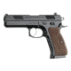 CZ-USA 97-B Pistol, .45 ACP, 4.8in barrel, steel frame, checkered wood grip, recoil operated semi-automatic, fixed, 10 round magazine, CZ-97 B-45-4.8-1-FRRMPG