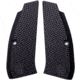 CZ Custom Thick Aggressive Checker Full Size CZ 75 Pistol Grip Panels, Black, 10219