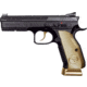 CZ-USA Shadow 2 Gold Digger OR FS Semi Auto Pistol, 9mm Luger, 4.89 inch Barrel, Adjustable Rear Sght, Golden Grip, 2-Mag 19 Rounds Capacity, 91242