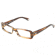 D&amp;G DD 1193 Eyeglasses, Orange Havana Frame w/Non Rx 50 mm Diameter Lenses, 1572 5016