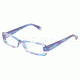 D&amp;G DD 1193 Eyeglasses, Striped Trasp Blue Frame w/Non Rx 50 mm Diameter Lenses, 1679 5016