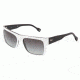 D&G DD3044 Sunglasses 783/8G-5618 - White On Black Gray Gradient