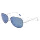 D&amp;G DD6086 Sunglasses 011/55-6414 - White Frame, Blue Mirror Lenses