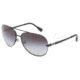 D&amp;G DD6086 Sunglasses 11068G-6414 - Matte Black Frame, Gray Gradient Lenses