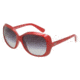 D&amp;G DD8075 Sunglasses with No-Line Progressive Rx Prescription Lenses DD8075-18248G-5816 - Lens Diameter: 58 mm, Frame Color: Metal Red Transparent On Red