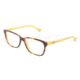 D&amp;G VIBRANT COLOURS DD1238 Eyeglass Frames 2606-5215 - Havana On Yellow Frame, Clear Lens Lenses