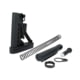 TacFire AR-15 Mil-Spec Buffer Tube Kit w/6 Position Stock w/ Buttpad, Black, Small, MAR050-B