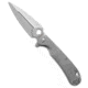 Daggerr Knives Arrow Flipper Folding Knife, 4.00in, D2, Dagger Blade, Stainless Steel, Gray Handle, Gray/Gray, 8.62 inch, BHQ-192329