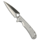 Daggerr Knives Daggerr Knives Arrow Frame Lock Knife Brushed Stainless Steel 4" Satin FS, Silver, D2, adult, BHQ-218801