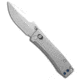 Daggerr Knives Nightmare 63 MagnaCut Folding Knife, 2.55in, CPM MagnaCut, Drop Point Blade, Titanium, Gray Handle, Thumb Stud, Gray/Gray, 5.625 inch, BHQ-217306