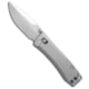 Daggerr Knives Nightmare 63 MagnaCut Folding Knife, 2.55in, CPM MagnaCut, Drop Point Blade, Titanium, Gray Handle, Thumb Stud, Gray/Gray, 5.625 inch, BHQ-217306