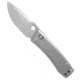 Daggerr Knives Nightmare 77 MagnaCut Folding Knife, 3.125in, CPM MagnaCut, Drop Point Blade, Titanium, Gray Handle, Thumb Hole, Gray/Gray, 6.875 inch, BHQ-217313