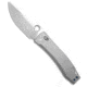 Daggerr Knives Nightmare MagnaCut Folding Knife, 4.00in, CPM MagnaCut, Drop Point Blade, Titanium, Gray Handle, Satin, Crossbar, Gray/Gray, 9.00 inch, BHQ-217305