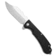 Daggerr Knives Powie Folding Knife, 3.50in, 8Cr14MoV, Clip Point Blade, Black Handle, Black/Gray, 8.25 inch, BHQ-208481
