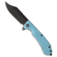 Daggerr Knives Daggerr Knives Powie Liner Lock Knife Light Blue FRN 3.5" Black Stonewash, Blue, 8Cr14MoV, adult, BHQ-221099