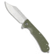 Daggerr Knives Powie Folding Knife, 3.50in, 8Cr14MoV, Clip Point Blade, OD Green Handle, OD Green/Gray, 8.25 inch, BHQ-208483