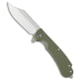 Daggerr Knives Powie Folding Knife, 3.50in, 8Cr14MoV, Clip Point Blade, OD Green Handle, OD Green/Gray, 8.25 inch, BHQ-208483
