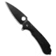 Daggerr Knives Daggerr Knives Resident Liner Lock Knife Black FRN 3.5" Black, Black, 8Cr14MoV, adult, BHQ-180528