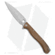Daggerr Knives Vendetta Folding Knife, 5.00in, VG10, Dagger Blade, Micarta, Brown Handle, Brown/Gray, 10.90 inch, BHQ-179370
