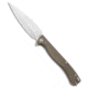 Daggerr Knives Vendetta Folding Knife, 5.00in, Bohler M390 Stainless Steel, Dagger Blade, Titanium, Bronze Handle, Bronze/Gray, 11.00 inch, BHQ-176999