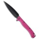 Daggerr Knives Vendetta Folding Knife, 5.00in, 8Cr14MoV, Dagger Blade, Pink Handle, Pink/Black Gray, 11.00 inch, BHQ-216667