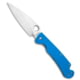 Daggerr Knives Zhalo Folding Knife, 3.875in, D2, Spear Point Blade, G-10, Blue Handle, Blue/Gray, 8.625 inch, BHQ-117744