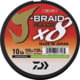 Daiwa J-Braid x8 Grand Braid Line w/ Filler Spool, 150yds, 10lb, Chartreuse, JBGD8U10-150CH