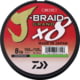 Daiwa J-Braid x8 Grand Braid Line w/ Filler Spool, 150yds, 8lb, Chartreuse, JBGD8U8-150CH