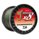 Daiwa J-Braid 8X Braided Line w/Bulk Spool, 3000yds, 10lb, Dark Green, JB8U10-3000DG