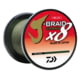 Daiwa J-Braid x8 Grand Braid Line w/Bulk Spool, 3000yds, 100lb, Dark Green, JBGD8U100-3000DG