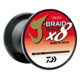 Daiwa J-Braid x8 Grand Braid Line w/Bulk Spool, 3000yds, 10lb, Gray Light, JBGD8U10-3000GL