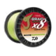 Daiwa J-Braid x8 Grand Braid Line w/Bulk Spool, 3000yds, 10lb, Chartreuse, JBGD8U10-3000CH