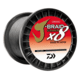 Daiwa J-Braid x8 Grand Braid Line w/Filler Spool, 150yds, 6lb, Gray Light, JBGD8U6-150GL