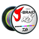 Daiwa J-Braid 8X Braided Line w/Bulk Spool, 3000yds, 100lb, Multi-Color, JB8U100-3000MU