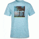 Dakine Postcard Palms T Shirt, AQUA SNOW, XL, 10001879-QUSO-XL