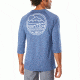 Dakine Well Rounded 3-4 Raglan Tech T, HEATHER NAVY, M, 10001866-ETEV-M