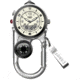 Dakota Watches Angler II, Champagne Ani-Digi EL Dial, Titanium Finish Case 3865-8