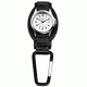 Dakota Watches Leather Hanger, White Dial, Black Leather, Black Carabineer 3552-6