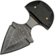 Damascus Black Widow Push Dagger Knife, Double edge Damascus steel dagger blade, Horn handle, DM-1248