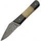 Damascus Bone/Horn Skinner Knife, 3.25 Damascus steel blade, Buffalo horn and camel bone handle, DM-1258HN