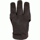 Damascus Protective Gear DWC Archery Shooting Glove, Three Finger Design Fits Either Hand, Velcro Strap, Small, Brown, Brown, Small DWCSM