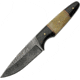 Damascus Fixed Blade Buffalo/Camel