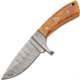 Damascus Fixed Blade Burnt Bone, DM1424BO