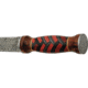 Damascus Fixed Blade Red/Black
