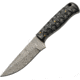 Damascus Grooved Fixed Blade