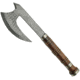 Damascus Hatchet Rosewood, 15 1/4in Overall, 7in Damascus Steel Axe Head With 1in Double Edge Sharpened Spike, Rosewood Handle, DM-1107